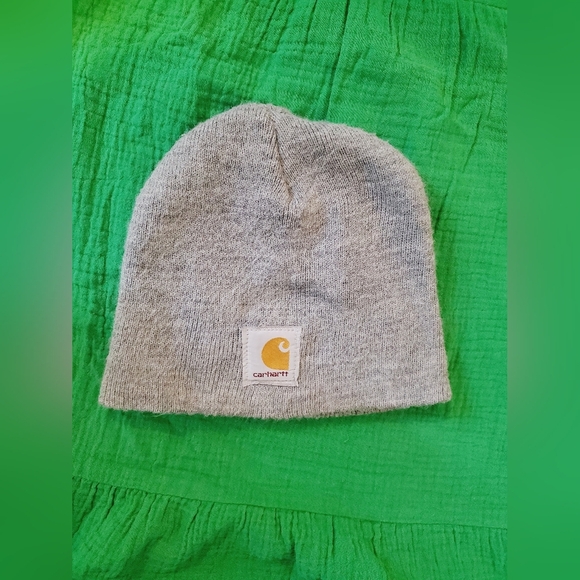 CARHARTT Men’s Gray Beanie Sticking Cap Hat- Size OS - Picture 1 of 3